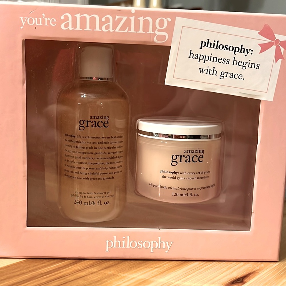 Philosophy amazing grace gift set. Shower gel / shampoo and whipped body creme